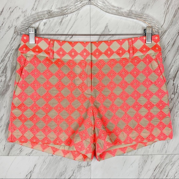 Ann Taylor LOFT Riviera Diamond Embroidered Shorts - Picture 2 of 8
